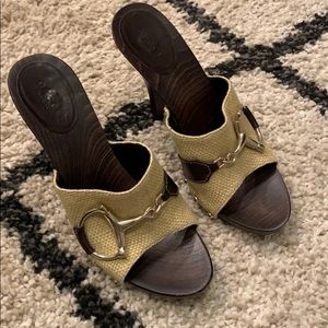 Gucci Wooden Horse Bit Heels